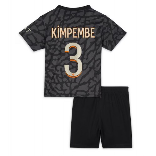 Paris Saint-Germain Presnel Kimpembe #3 Rezervni Dres za djecu 2023-24 Kratak Rukav (+ Kratke hlače)